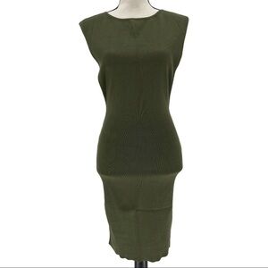 Hera Collection Sleeveless Knit Green Dress Size S